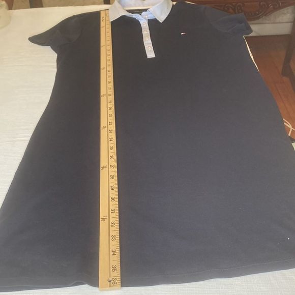 Tommy Hilfiger Dress Polo Style Navy Blue & White Preppy Casual Dress - Picture 11 of 13
